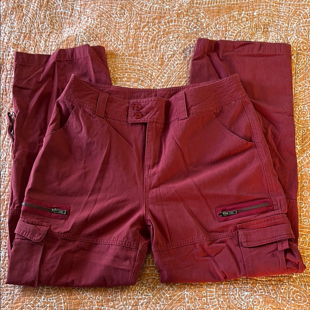 Red Cargo Pants NWOT